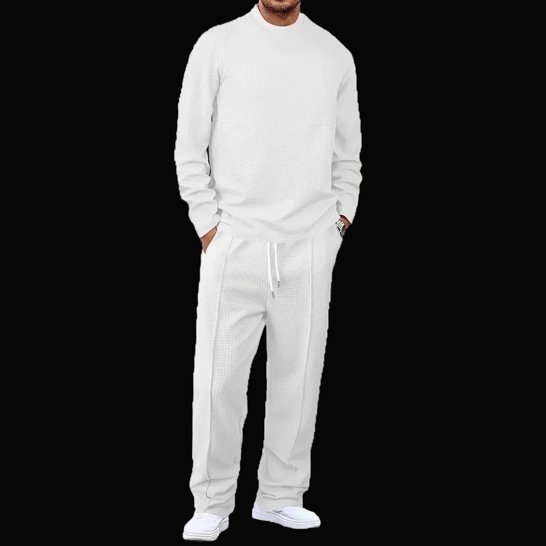 Mens Basic Minimalist Solid-Color Suit