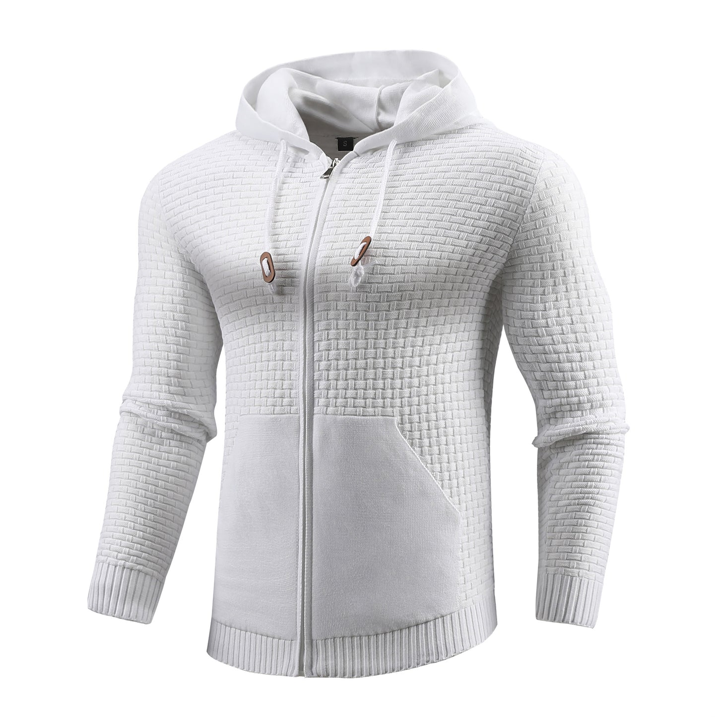 Zipper Leather Hoodies