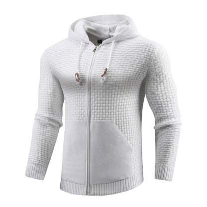 Zipper Leather Hoodies