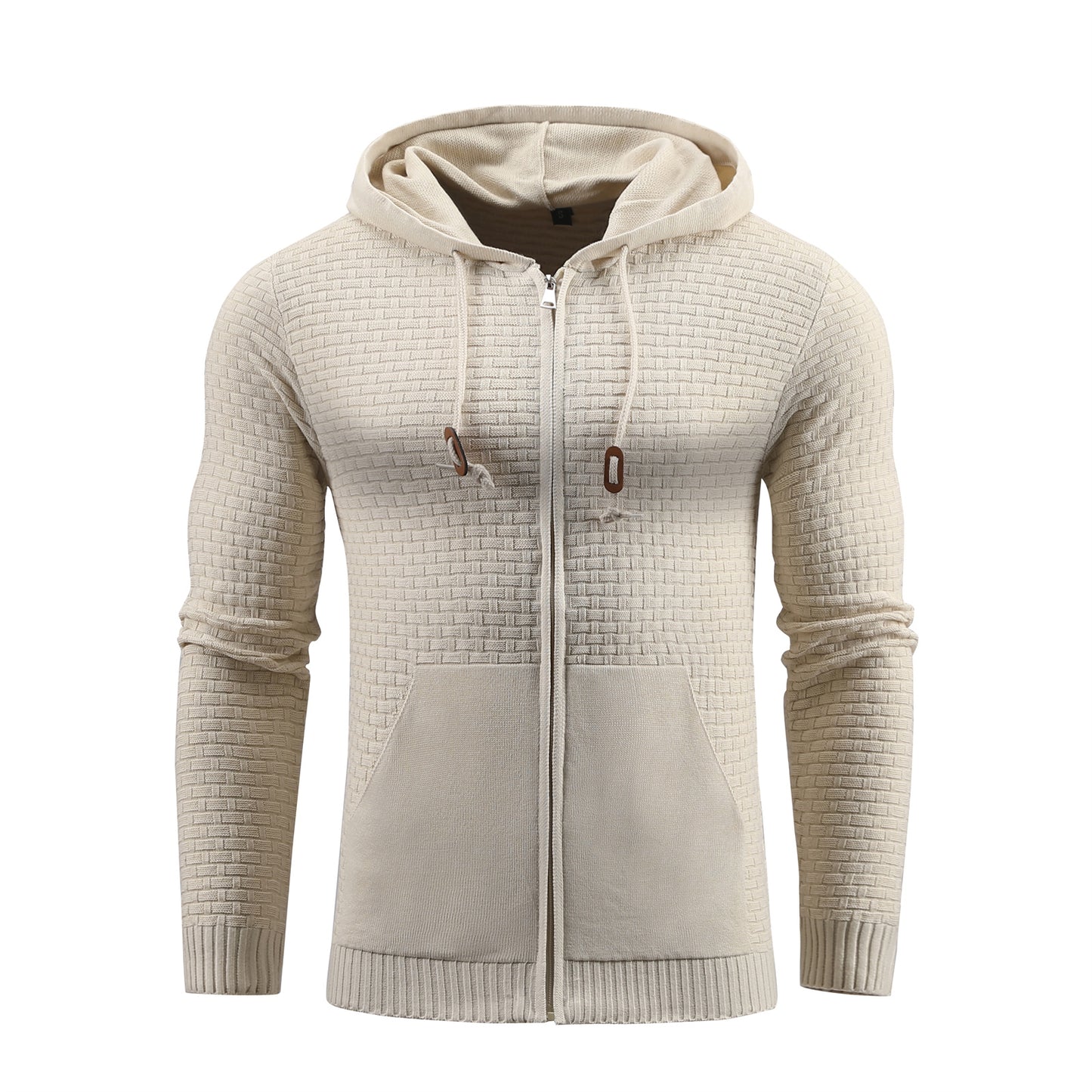 Zipper Leather Hoodies