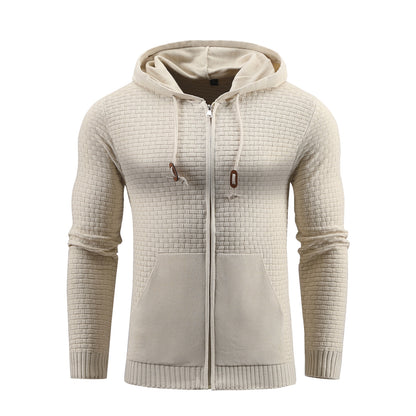 Zipper Leather Hoodies
