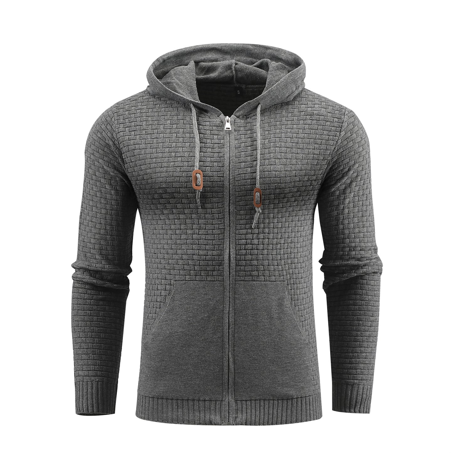 Zipper Leather Hoodies