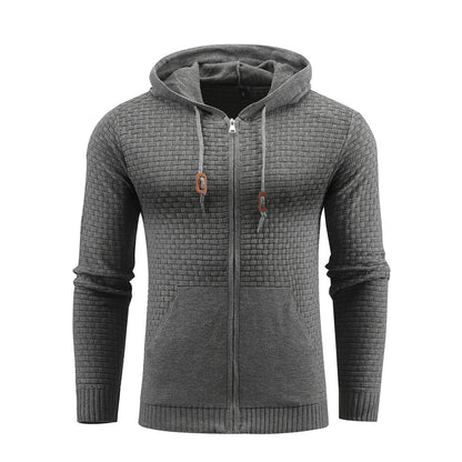 Zipper Leather Hoodies