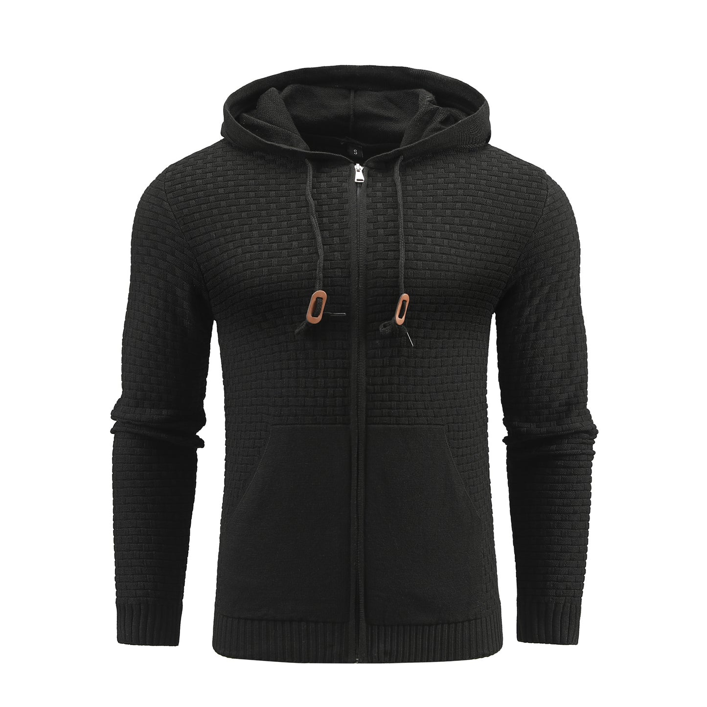 Zipper Leather Hoodies