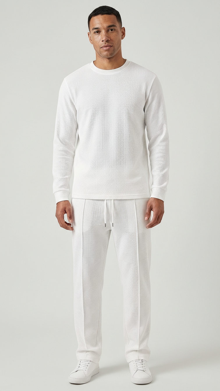 Mens Basic Minimalist Solid-Color Suit