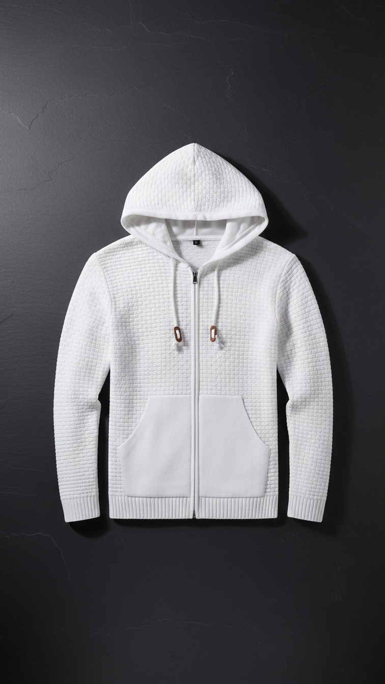 Zipper Leather Hoodies